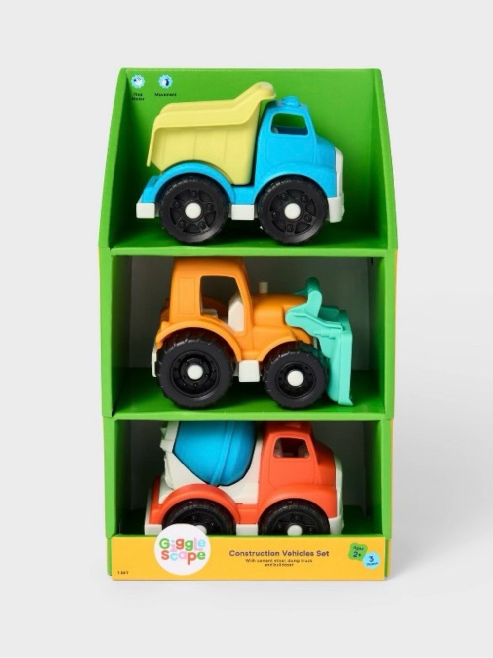 🚧 Gigglescape™ Construction Vehicles 3-pack set